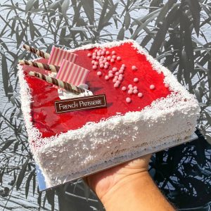 Raspberry and Coconut Gateau